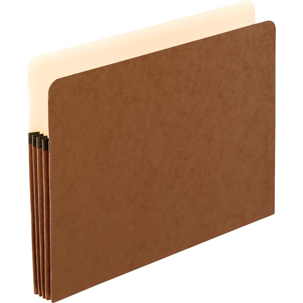 Pendaflex Letter Recycled File Pocket - 8 1/2'' x 11'' - 3 1/2'' Expansion - Red Fiber - Red - 30% Recycled - 50 / Carton