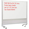 MooreCo Mobile Dry-erase Double-sided Partition - 76'' (6.3 ft) Width x 74'' (6.2 ft) Height - Rectangle - Assembly Required - 1 Each