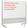 MooreCo Mobile Dry-erase Double-sided Partition - 76'' (6.3 ft) Width x 74'' (6.2 ft) Height - Rectangle - Assembly Required - 1 Each