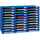 Classroom Keepers 30-Slot Mailbox - 30 Pocket(s) - Compartment Size 1.80'' x 12.50'' x 10'' - 21'' Height x 31.6'' Width x 12.8'' Depth - 70% Recycled - Blue - 1 Each