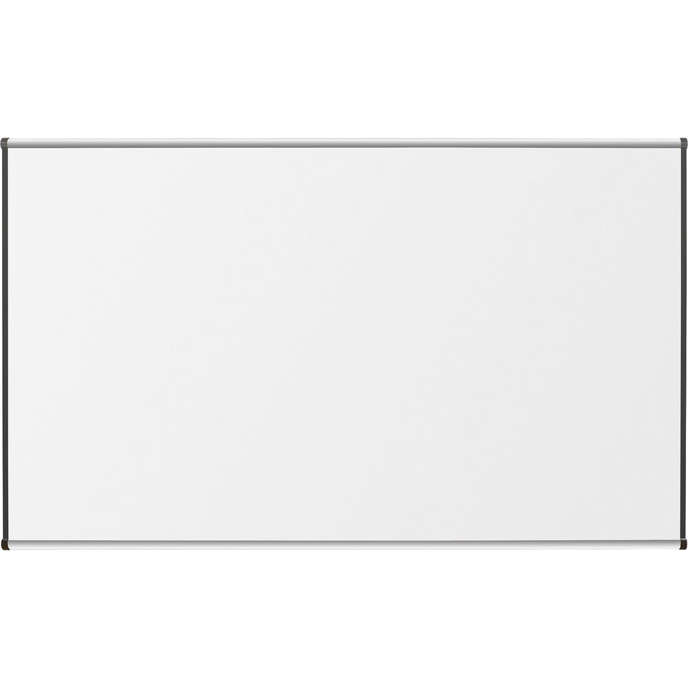 Lorell Dry-Erase Marker Board - 72'' (6 ft) Width x 48'' (4 ft) Height - Porcelain Enameled Steel Surface - Satin Aluminum Frame - Magnetic - Ghost Resistant - Assembly Required - 1 Each