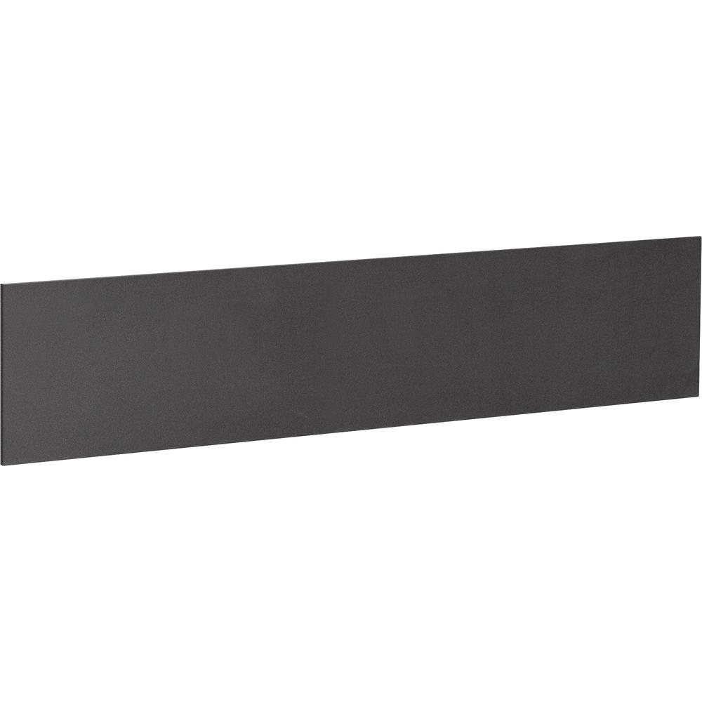 Lorell Essentials Series Hutch Tackboards - 16.50'' Height x 45'' Width x 0.50'' Depth - Black Fabric Surface - Laminated - 1 Each