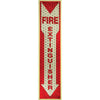 Miller's Creek Luminous Fire Extinguisher Sign - 1 Each - English - Fire Extinguisher Print/Message - 4'' Width x 16.8'' Height x 1'' Depth - Rectangular Shape - Red Print/Message Color - Reflective, Fle