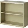 Lorell Fortress Series Bookcase - 34.5'' x 13'' x 30'' - 2 x Shelf(ves) - Putty - Powder Coated - Steel - Recycled