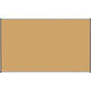 Lorell Satin-Finish Bulletin Board - 72'' Height x 48'' Width - Natural Cork Surface - Durable, Self-healing - Silver Anodized Aluminum Frame - 1 Each