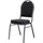 Lorell Round High-Back Upholstered Stack Chairs - Gray Fabric Seat - Gray Fabric Back - Steel Frame - Four-legged Base - 4 / Carton