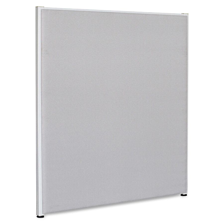 Lorell Panel System Partition Fabric Panel - 60.4'' Width x 71'' Height - Steel Frame - Gray - 1 Each