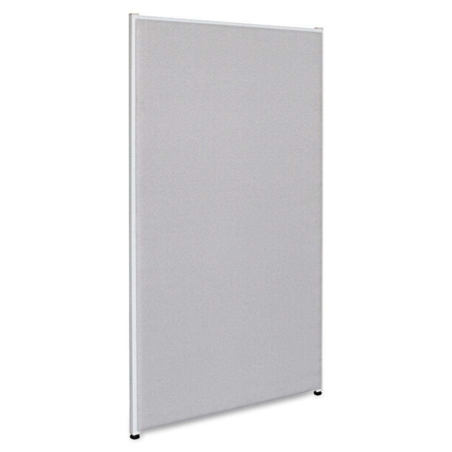 Lorell Panel System Partition Fabric Panel - 36.4'' Width x 71'' Height - Steel Frame - Gray - 1 Each