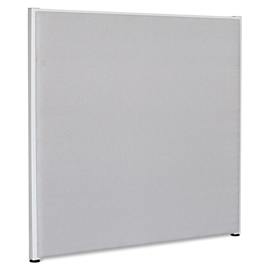 Lorell Panel System Partition Fabric Panel - 60.8'' Width x 60'' Height - Steel Frame - Gray - 1 Each