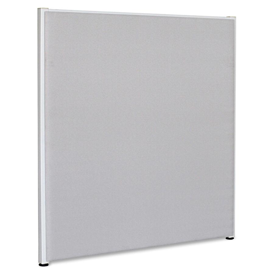 Lorell Panel System Partition Fabric Panel - 48.8'' Width x 60'' Height - Steel Frame - Gray - 1 Each