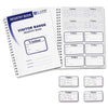 C-Line Visitor Badges with Registry Log - 3-5/8 x 1-7/8 Badge Size, 150 Badges and Log Book/BX, 97030