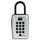 Master Lock Portable Key Safe - Push Button Lock - Weather Resistant, Scratch Resistant - for Door - Overall Size 7.2'' x 5.3'' x 2.2'' - Black, Silver - Metal, Vinyl