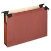 Pendaflex Letter Recycled Expanding File - 8 1/2'' x 11'' - 3 1/2'' Expansion - Red Fiber - 10% Recycled - 5 / Box