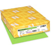 Astrobrights Color Paper - Lime Green - Letter - 8 1/2'' x 11'' - 24 lb Basis Weight - Smooth - 500 / Ream - Green Seal - Heavyweight, Acid-free, Lignin-free, Fade Resistant - Martian Green (Lime Green)
