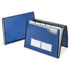 Oxford Letter Expanding File - 8 1/2'' x 11'' - 7 Pocket - Blue - Durable, Flap Closure, Elastic Closure, Wear Resistant, Tear Resistant, Moisture Resistant, Metallic - 1 Each - Pendaflex