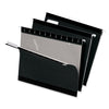 Pendaflex 1/5 Tab Cut Legal Recycled Hanging Folder - 8 1/2'' x 14'' - Internal Pocket(s) - Black - 10% Recycled - 25 / Box