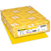 Astrobrights Color Paper - Sun Yellow - Letter - 8 1/2'' x 11'' - 24 lb Basis Weight - Smooth - 500 / Ream - Green Seal - Heavyweight, Acid-free, Lignin-free - Sunburst Yellow