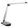 Lorell Smart Device Slot/USB Task Light - 8 W LED Bulb - USB Charging, Dimmable - Aluminum, Plastic - Desk Mountable - Silver - for Desk, Table, Indoor