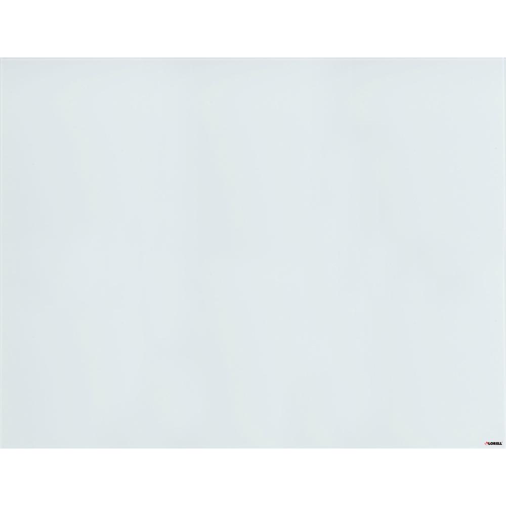 Lorell Magnetic Dry-Erase Glass Board - 46.5'' (3.9 ft) Width x 36'' (3 ft) Height - White Glass Surface - Rectangle - Magnetic - Stain Resistant, Ghost Resistant, Smooth Writing - 1 Each