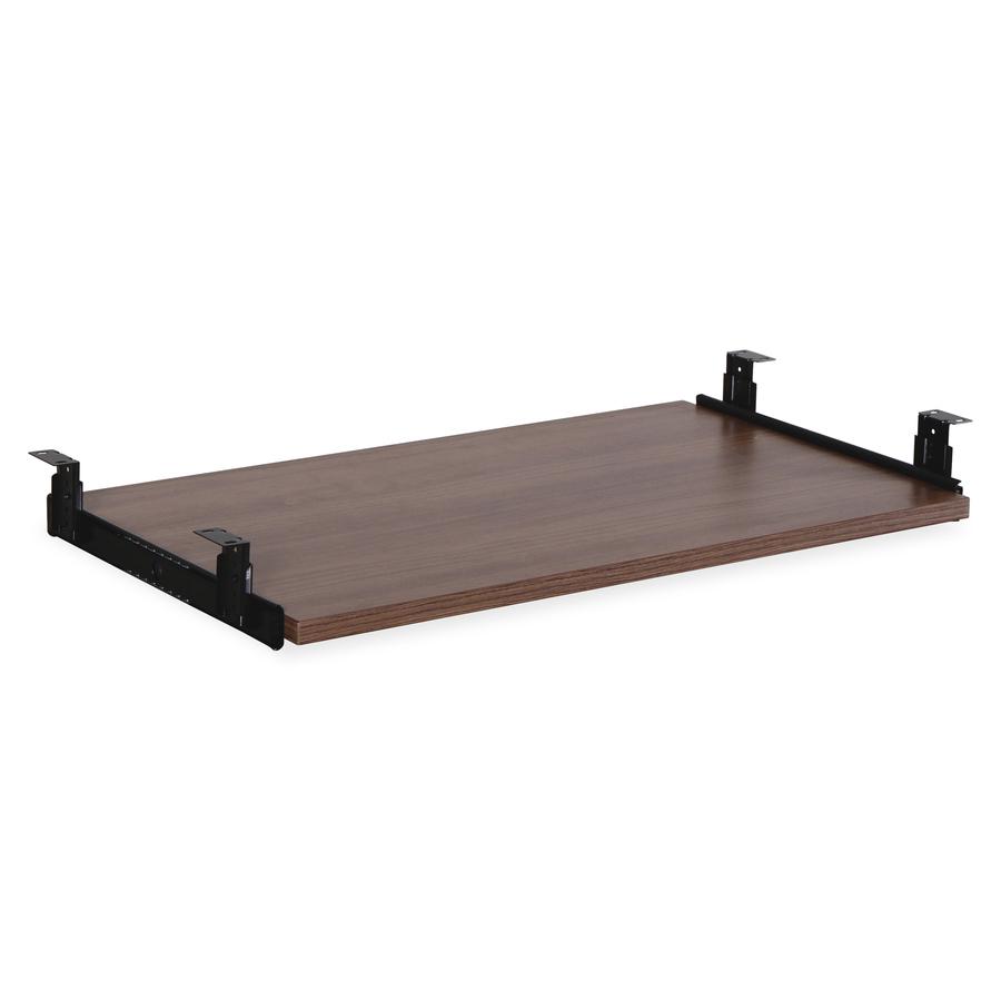 Lorell Universal Keyboard Tray - Walnut - 1