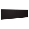 Lorell Fortress Modular Series Stack-On Hutch Door Kit - 60'' Width - Lockable, Reinforced - Steel - Black