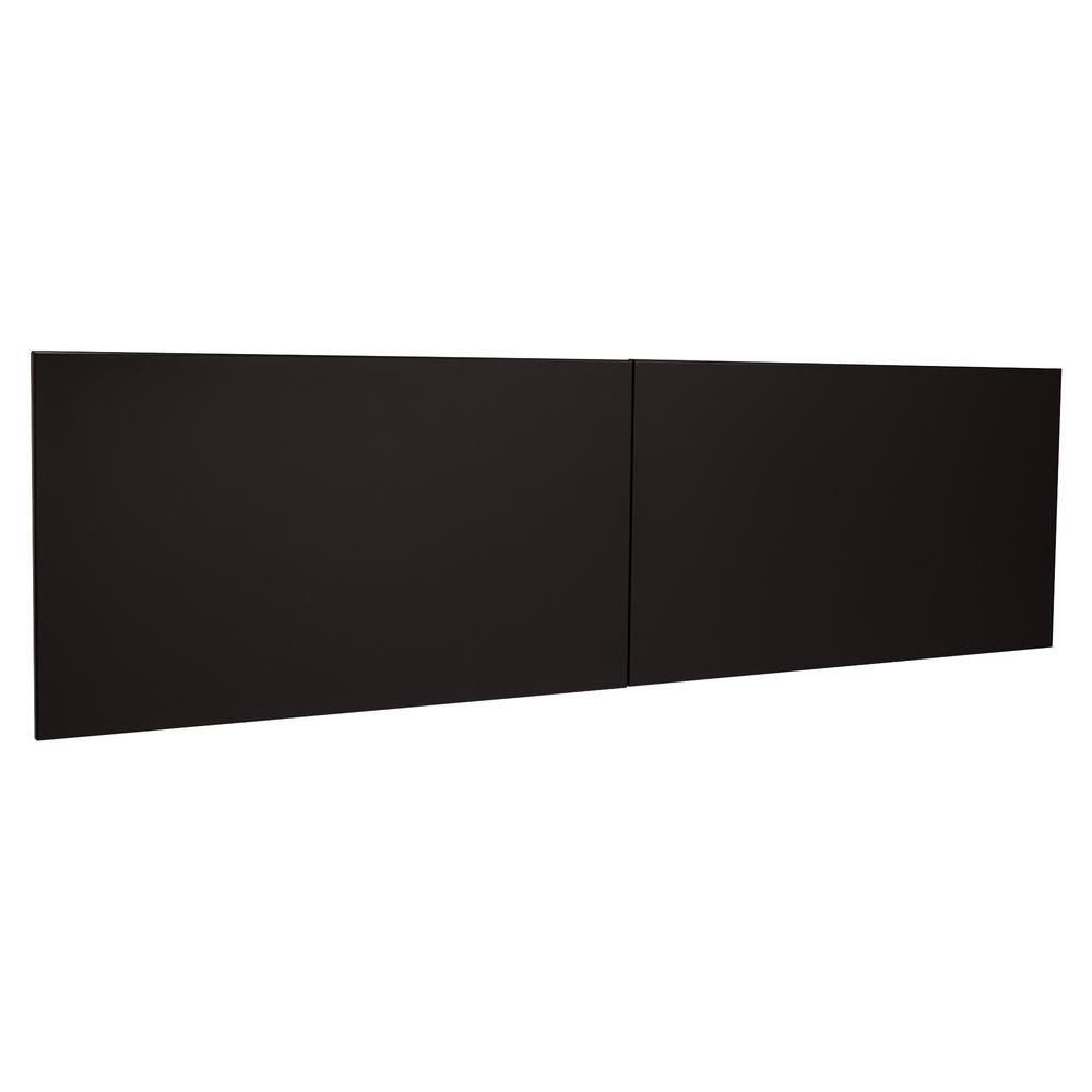Lorell Fortress Modular Series Stack-On Hutch Door Kit - 60'' Width - Lockable, Reinforced - Steel - Black