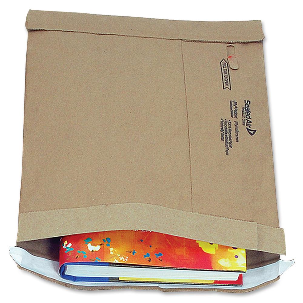 Jiffy Mailer Jiffy Heavy-duty Kraft Self-seal Mailer - Multipurpose - #7 - 14 1/4'' Width x 20'' Length - Self-sealing Flap - Kraft - 50 / Carton - Natural, Satin Gold