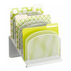 Safco Onyx Wire Mesh Desktop Organizer - 8 Tier(s) - Compartment Size : 1'' - 14'' Height x 11.75'' Width x 10.75'' Depth - Desktop - White - Steel - 1 Each