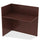 Lorell Essentials Series Reception Return - 0.1'' Edge, 42'' x 24''41.5'' - Finish: Mahogany Laminate