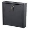 Safco 12 x 12'' Wall-Mounted Inter-department Mailbox with Lock - External Dimensions: 12'' Width x 12'' Height - 2.92 gal - Media Size Supported: Letter - Steel - Black Powder Coat - For Mail, File, Doc