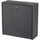 Safco Wall-mounted Inter-department Locking Mailbox - 12'' Height - External Dimensions: 18'' Width x 7.3'' Depth x 18'' Height - Hinged Closure - Steel - Black - For Letter, Document, Envelope, Memo, CD-