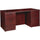 Lorell Prominence 2.0 Double-Pedestal Desk - 1'' Top, 60'' x 30''29'' - 5 x File, Box Drawer(s) - Double Pedestal on Left/Right Side - Band Edge - Material: Particleboard - Finish: Mahogany Laminate, Ther