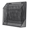 Lorell Mesh Desktop Organizer - 3 Tier(s) - 11.42'' Height x 3.54'' Width x 12.72'' Length - Desktop - Durable - Black - Metal - 1 Each