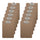 Business Source Mini Clipboard with Standard Metal Clip - Standard - 6'' x 9'' Sheet Size - Hardboard - Brown - 12 / Box