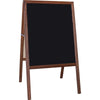 Flipside Stained Black Chalkboard Easel - Stained Black Surface - Hardwood Frame - Rectangle - 1 Each - Flipside Products