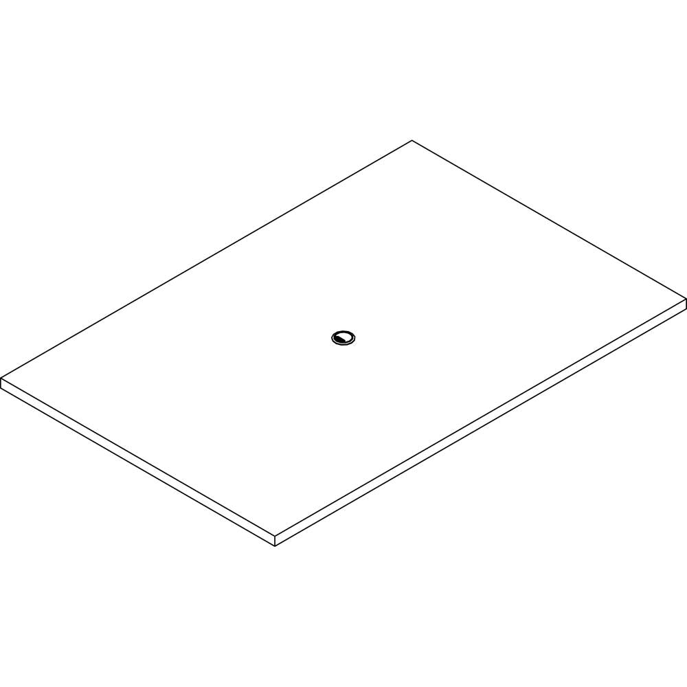 Lorell Prominence 2.0 Rectangular Conference Tabletop - Espresso Rectangle, Laminated Top - 72'' Table Top Width x 48'' Table Top Depth x 1.50'' Table Top Thickness - Assembly Required - Particleboard To