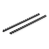 Mead CombBind Binding Spines - 0.43'' Maximum Capacity - 70 x Sheet Capacity - For Letter 8 1/2'' x 11'' Sheet - Black - Plastic - 125 / Box