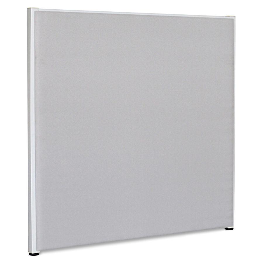 Lorell Panel System Partition Fabric Panel - 48'' Width x 48'' Height - Fabric, Steel - Gray - 1 Each