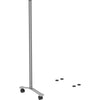 Lorell Adaptable Panel Legs for 71''H Configuration - 18.8'' Width x 2'' Depth x 48.8'' Height - Aluminum - Silver