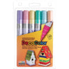 Marvy DecoColor Glossy Oil Base Paint Markers - Broad Marker Point - Pale Violet, Cream Yellow, Pale Blue, Pastel Peach, Peppermint, Blush Pink Oil Based, Pigment-based Ink - 6 / Set - Marvy Uchida