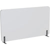 Lorell Acoustic Desktop Privacy Panel - 47.2'' Width x 23.6'' Height - Polyester Fiber - Light Gray - 1 Each