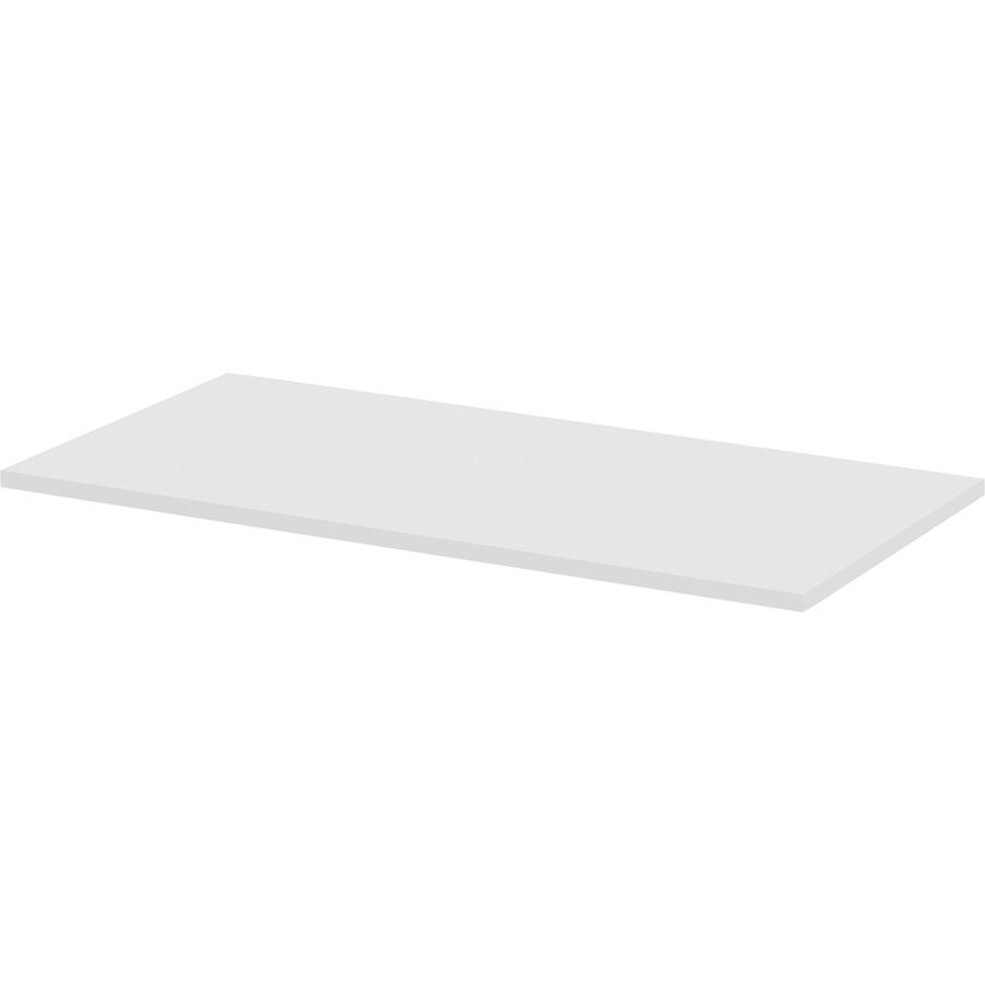 Lorell Training Tabletop - White Rectangle Top - 48'' Table Top Length x 24'' Table Top Width x 1'' Table Top ThicknessAssembly Required - Particleboard, Melamine Top Material - 1 Each