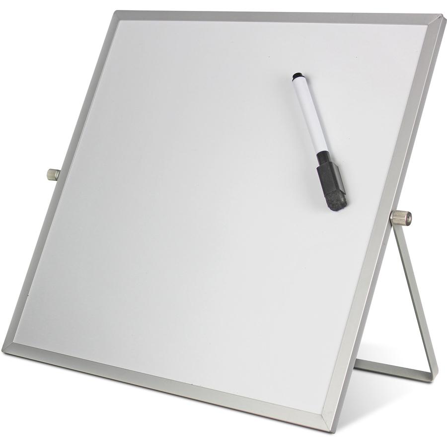 Flipside Dry-Erase Flip Easel - 12'' (1 ft) Width x 12'' (1 ft) Height - White Surface - Magnetic - 1 Each - Flipside Products