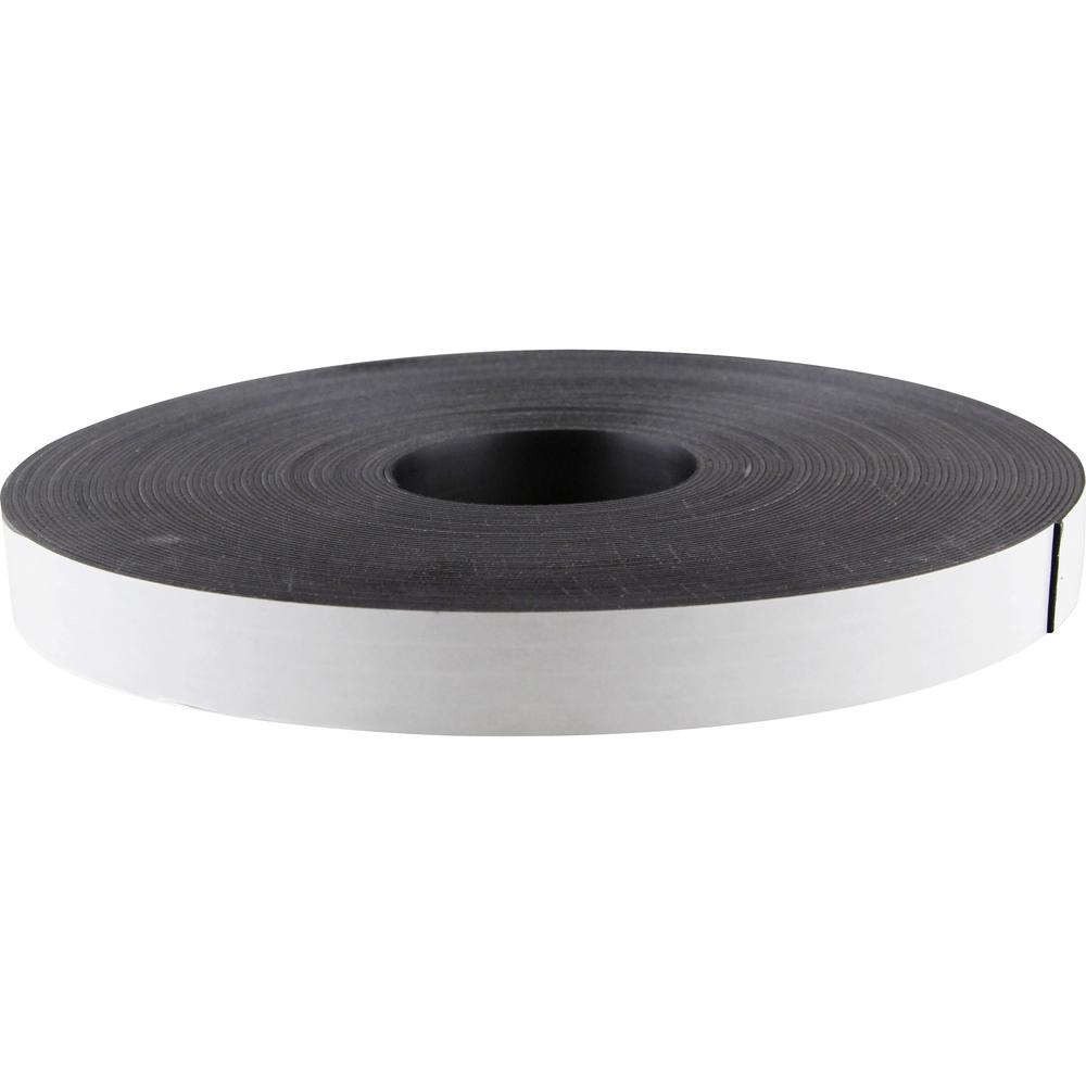 Zeus Magnetic Tape - 33.33 yd Length x 1'' Width - Magnet - Adhesive Backing - For Sign, Photo - 1 / Roll - Black - ZEUS