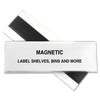 C-Line HOL-DEX Magnetic Shelf/Bin Label Holders - 2-Inch x 6-Inch, 10/BX, 87247