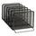 Rolodex Expressions 22141 Mesh Stacking Sorter - 5 Compartment(s) - 7.50'' Height x 8.50'' Width x 14.25'' Depth - Desktop - Stackable - Black - Steel - 1 Each