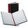 Boorum & Pease Boorum 38 Series Account Books - 300 Sheet(s) - Thread Sewn - 7.62'' x 9.62'' Sheet Size - Black - White Sheet(s) - Red, Blue Print Color - Black, Red Cover - 1 Each