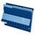 Pendaflex 1/3 Tab Cut Letter Recycled Top Tab File Folder - 8 1/2'' x 11'' - Navy Blue - 10% Recycled - 100 / Box