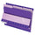 Pendaflex 1/3 Tab Cut Letter Recycled Top Tab File Folder - 8 1/2'' x 11'' - Violet - 10% Recycled - 100 / Box