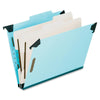 Pendaflex Letter Recycled Classification Folder - 8 1/2'' x 11'' - 2'' Expansion - 2 3/4'' for Folder - 2 Divider - 25 pt. - Pressboard, Tyvek - Blue - Tab Divider, Reinforced Gusset, Acid-free, Durable -